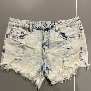 Distressed Denim Shorts